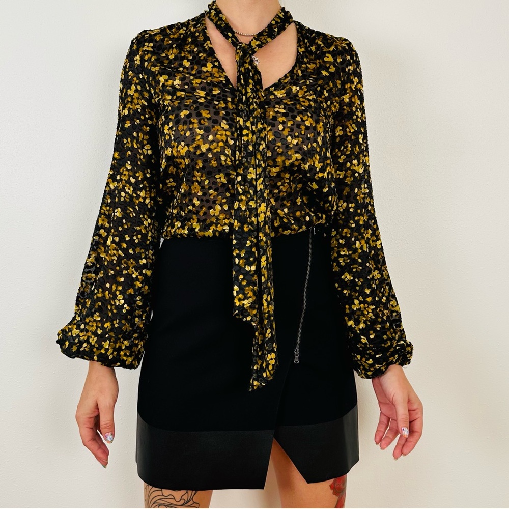 Ramy Brook Billie blouse front bow top
